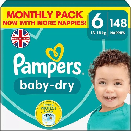 Pampers baby dry nappies - pampers, size