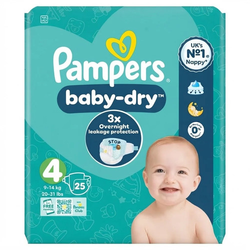 Pampers baby dry - 4x, baby-dry